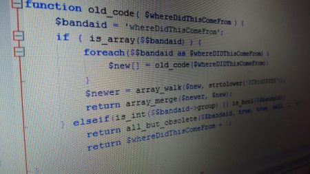 Proyecto de esta semana: código viejo